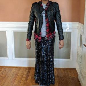 Calvin Klein Sequin Maxi Skirt